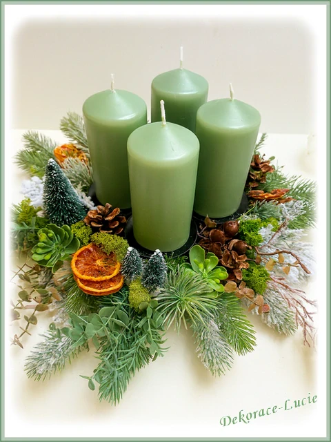 Adventní věnec "Kouzlo zimního lesa" 2