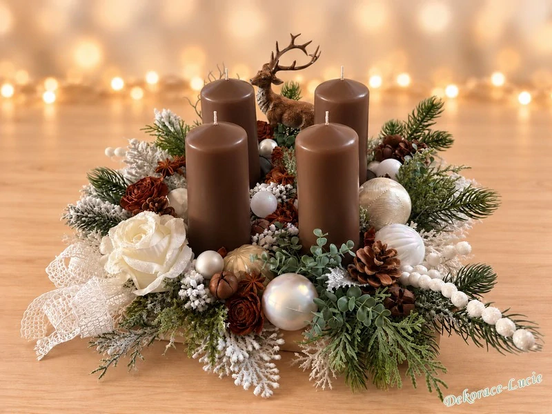 Adventní svícen „Zimní příběh“