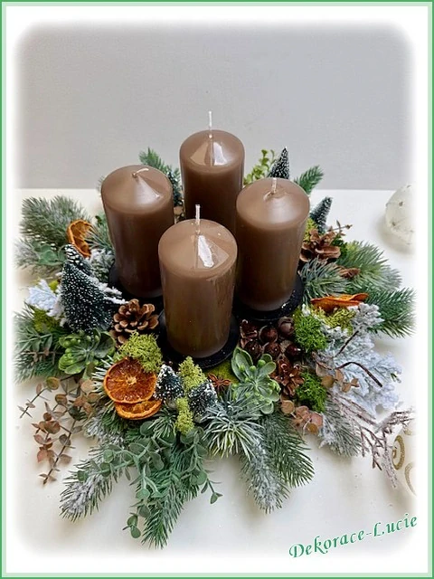 Adventní věnec "Kouzlo zimního lesa" 2