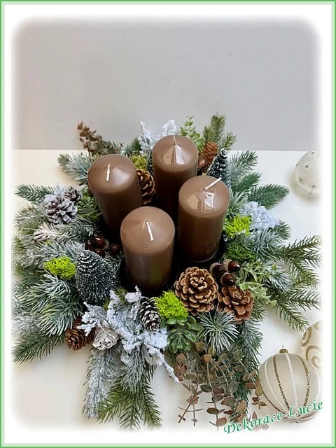 Adventní věnec "Kouzlo zimního lesa" 3
