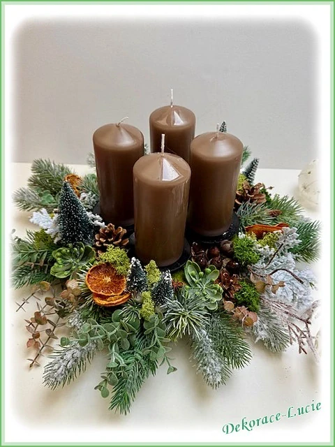 Adventní věnec "Kouzlo zimního lesa" 2