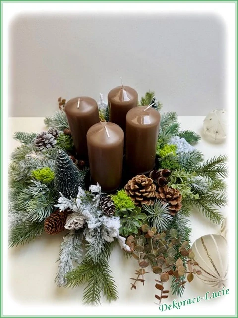 Adventní věnec "Kouzlo zimního lesa" 3