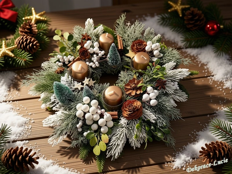 Adventní svícen "Lesní kouzlo"