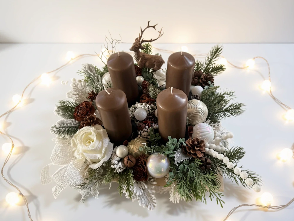 Adventní svícen „Zimní příběh“