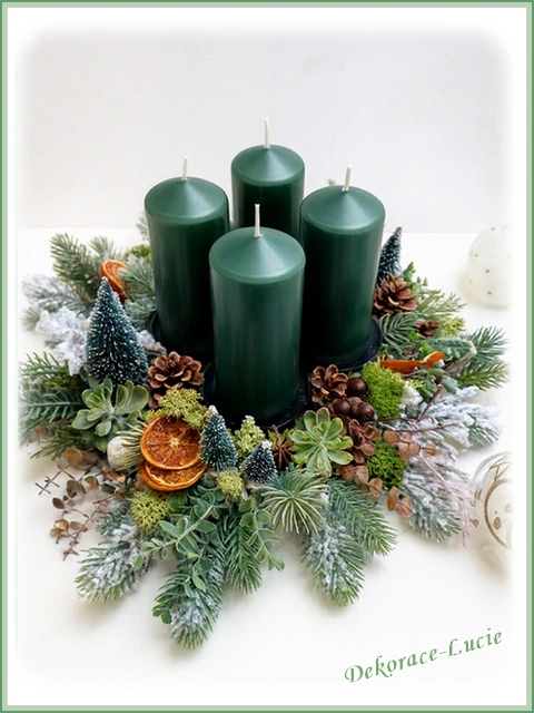 Adventní věnec "Kouzlo zimního lesa" 2