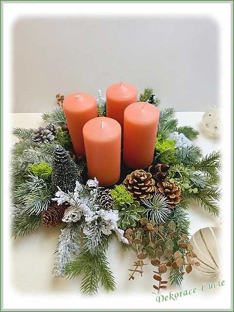 Adventní věnec "Kouzlo zimního lesa" 3