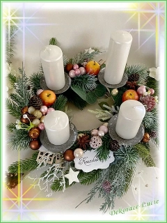Adventní věnec rustikální