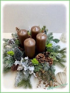 Adventní věnec "Kouzlo zimního lesa" 3
